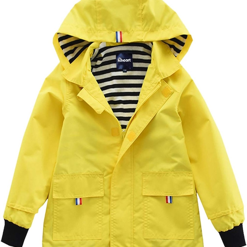 Bright Yellow Hooded Jacket